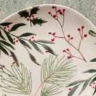 Tannenbaum Winter Berries Stoneware Appetizer Plate Sets