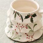 Tannenbaum Winter Berries Stoneware Figural Mug