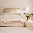European Flax Linen Mini Waffle Duvet Cover &amp; Shams