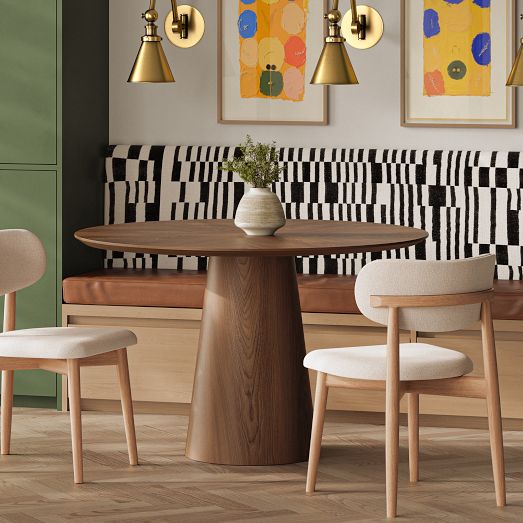 Valentine Round Wood Dining Table (47") by West Elm