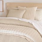 European Flax Linen Mini Waffle Duvet Cover &amp; Shams