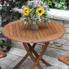 Aldenry Eucalyptus Outdoor Folding Bistro Table (30")