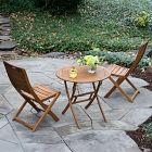 Aldenry Eucalyptus Outdoor Folding Bistro Table (30")
