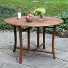 Aldenry Eucalyptus Outdoor Folding Dining Table (43")