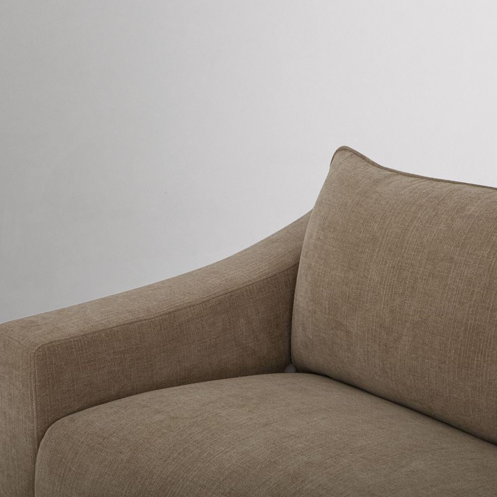 close-up of tan upholstery