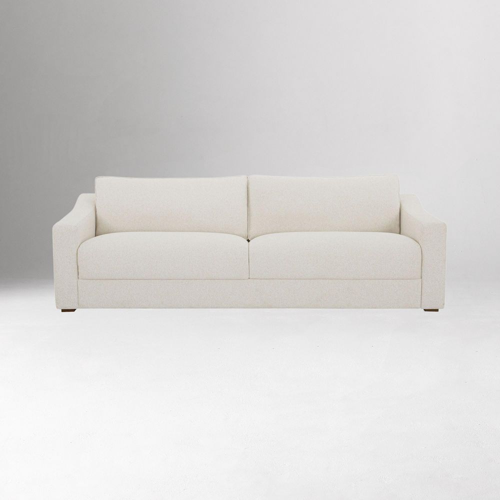 white sofa front view