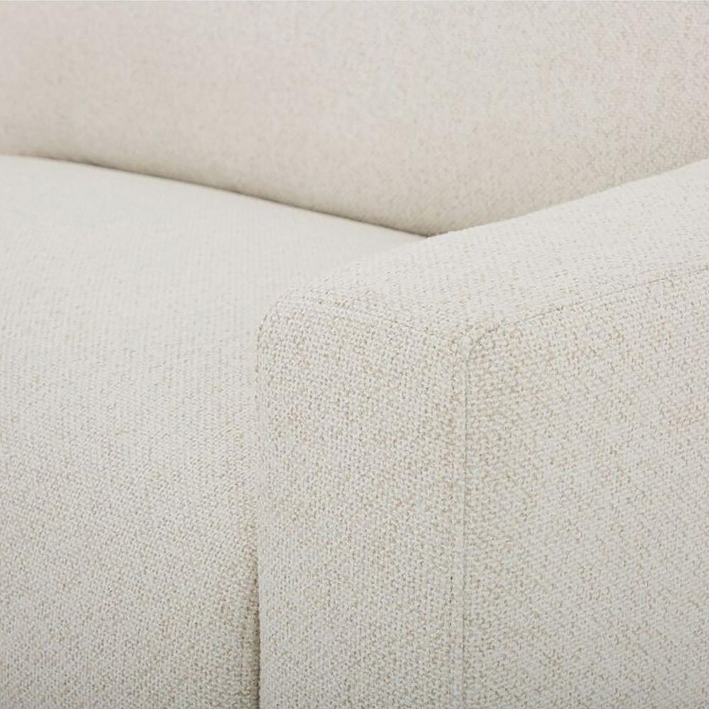 corner seam close-up on white fabric