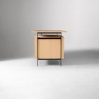 Pierce Executive Desk (72") &amp; Extra Wide Storage Shelf Set (72")