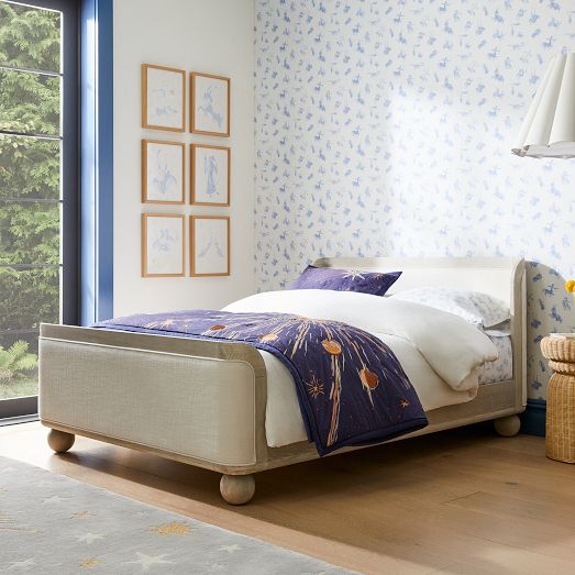 Joseph Altuzarra Sphere Foot Upholstered Bed by West Elm