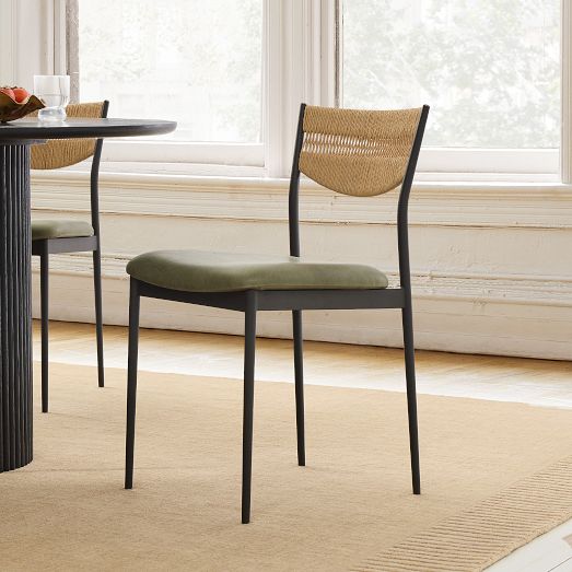 Alessio Woven Back Dining Chair by West Elm