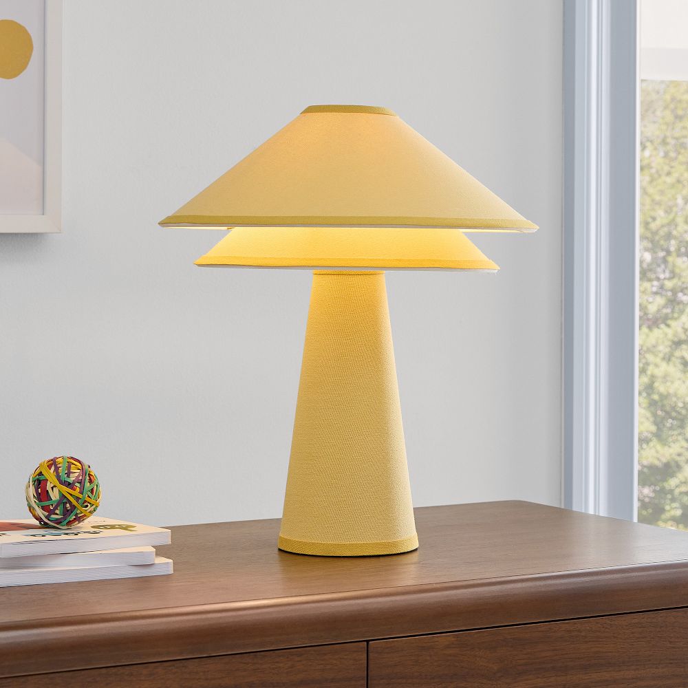 Marlo Linen Table Lamp (16") by West Elm