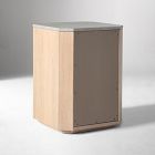 Essex Cerused Travertine Nightstand (18")