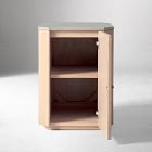 Essex Cerused Travertine Nightstand (18")