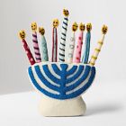 Felted Menorah