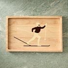 St. Jude Skier Wood Serving Platter