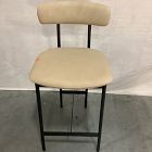 Open Box: Grier Counter Stool (26") - Ludlow Leather Sand, Textured Antique Bronze