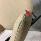 Open Box: Grier Counter Stool (26") - Ludlow Leather Sand, Textured Antique Bronze