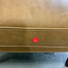 Open Box: Ryder Chair - Ludlow Leather Sesame, Dark Walnut