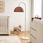 Rattan Bubble Floor Lamp (60")