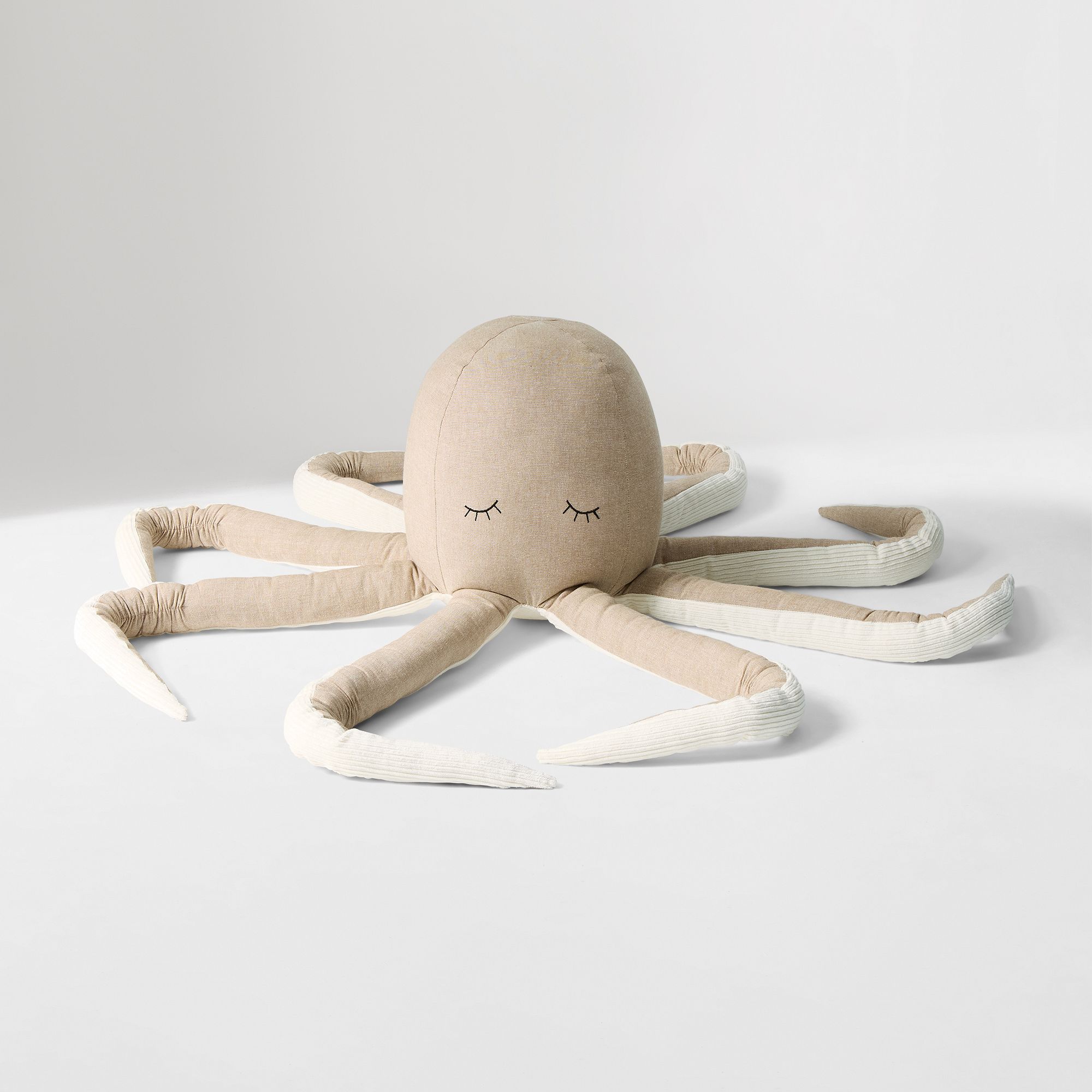 Jumbo Plush Octopus Toy, Cotton Shell | West Elm