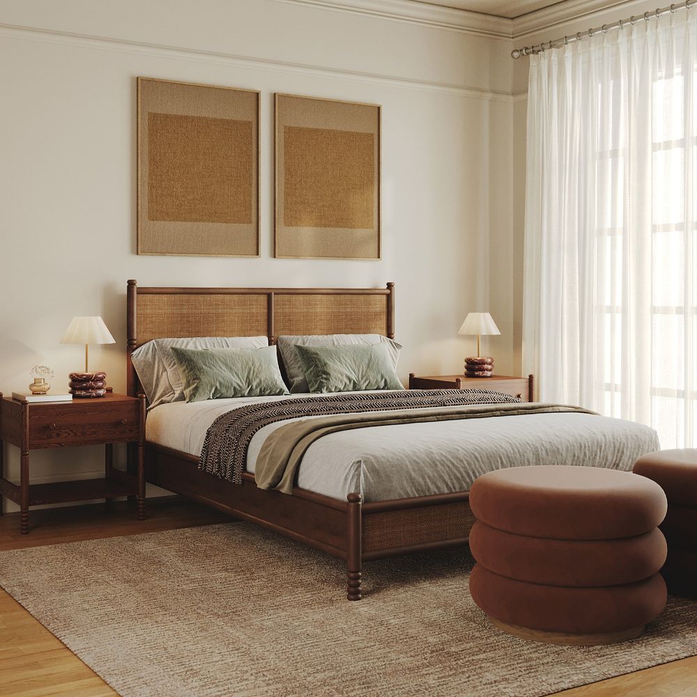 Adriana Cane Bed by West Elm
