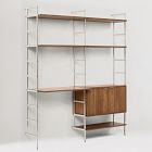 Ozzy Modular Wall Desk w/ Shelf Units (62")