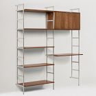 Ozzy Modular Wall Desk w/ Shelf Units (62")