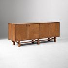 Pierce &amp; Ward Leather Front Media Console (72")