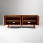 Pierce &amp; Ward Leather Front Media Console (72")