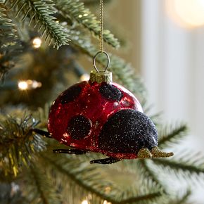 Coccinella Artigianale In Vetro Turchese - Piccolo Ornamento Fatto A Mano Per Terrario O Decorazione