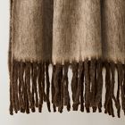 Cross Dye Faux Mohair Throw
