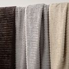 Faux Fur Textured Channel Throw