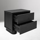 Zachariah Faux Shagreen Nightstand (24")