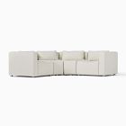 Billy Cotton Curved L-Shaped Sectional (71"&ndash;103")