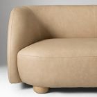 Laurent Leather 3-Piece L-Shaped Wedge Sectional (111.5")