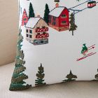 Ski Village Pillow Cover