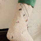 St. Jude Skier Boucle Applique Stockings