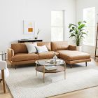 Haven Loft Leather 2-Piece Chaise Sectional (103")