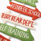 Felt North Pole Signs Wall Hanging