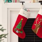 Tree &amp; Gifts Felt Stocking