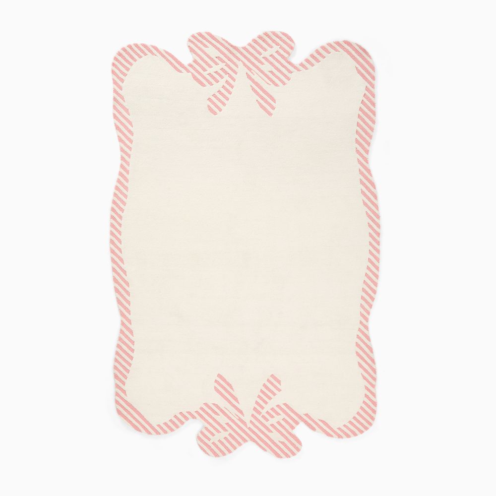 Pretty Bow Rug, 100% Wool Hand Tufted | West Elm