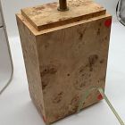 Open Box: Finlo Burled Table Lamp (22") - Light Burl