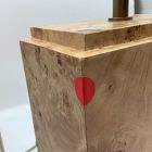 Open Box: Finlo Burled Table Lamp (22") - Light Burl