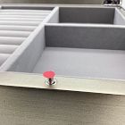 Open Box: Grand Lacquer Jewelry Box - Antique Silver