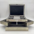 Open Box: Grand Lacquer Jewelry Box - Antique Silver