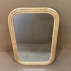 Open Box: Rattan Rectangle Wall Mirror (23.5"W x 35.75"H) - Beige