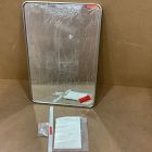 Open Box: Streamline Metal Rounded Edge Wall Mirror (24"W x 36"H) - Brushed Nickel