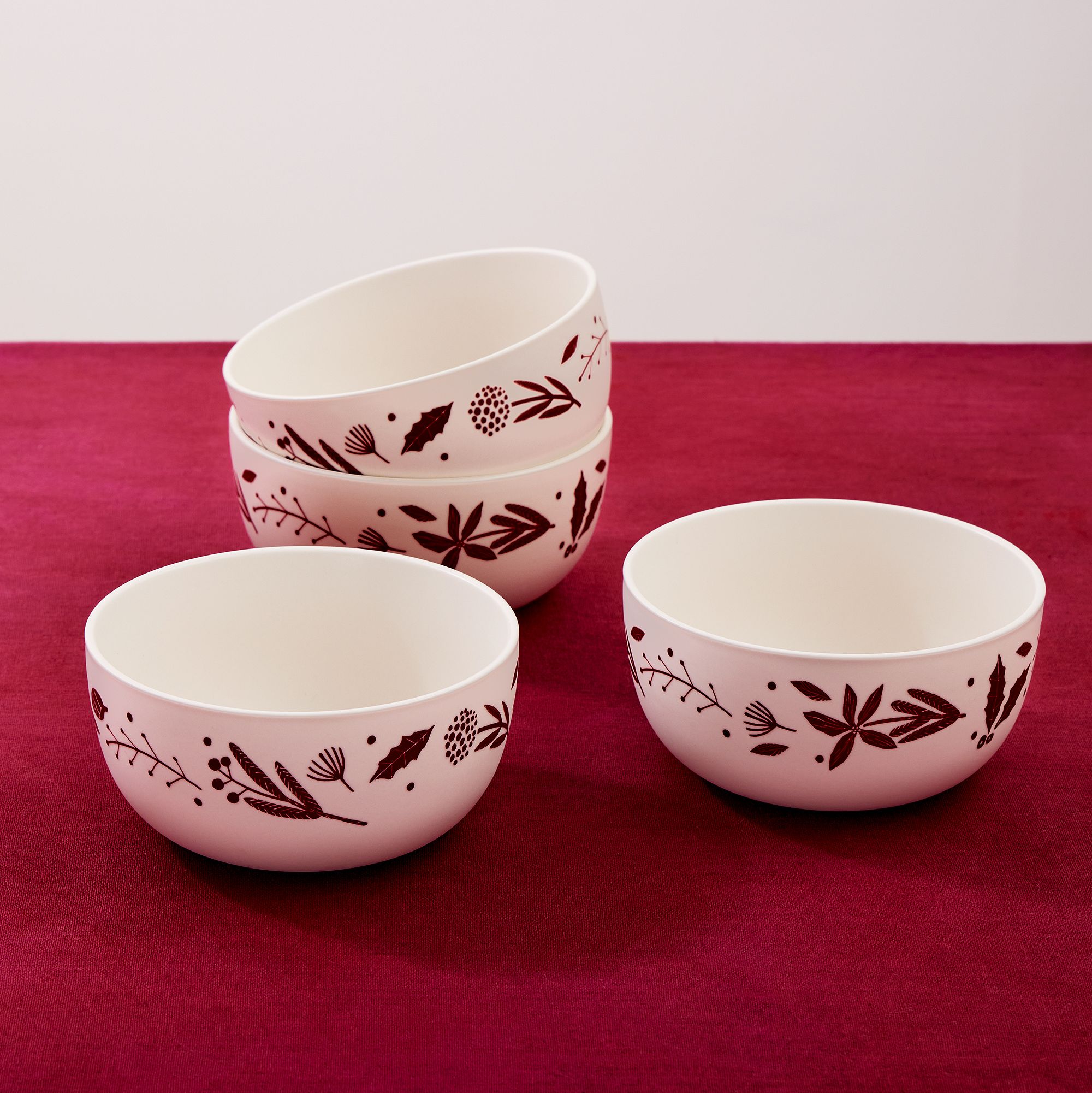 West Elm Scandi Wood Block Cereal Bowl