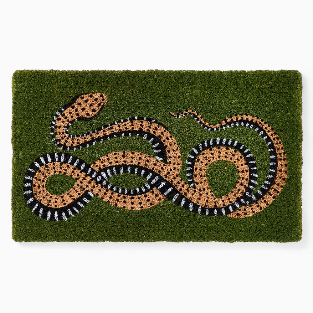 Serpent Doormat - 22x36, Green