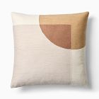 Crewel Overlapping Shapes Pillow Cover